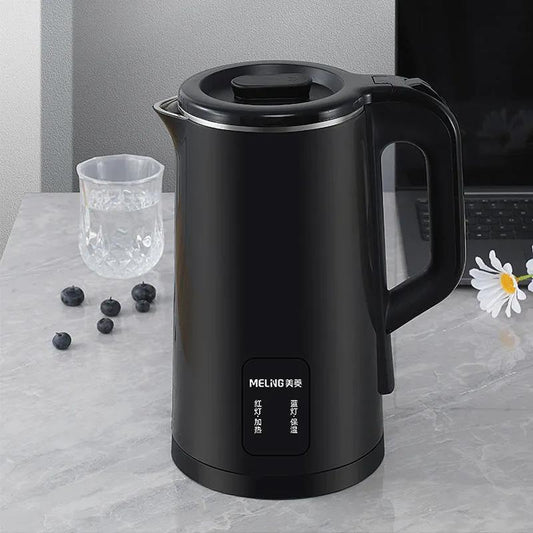 Electric Kettle Stainless Steel Kettle Double-layer Anti-scalding Kettle Automatic Power Off Kettle Large Capacity Electric Kettle