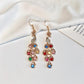 Bohemian Earrings Jewelry Female Exquisite Retro Multi-color Diamond Peacock Earrings