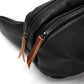 Waist Bag Men Portable Large-capacity Soft Leather Key Bag Chest Bag Sports Fitness Shoulder Bag