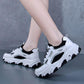 Sports Shoes Women Spring Summer Thick-soled High-rise Platform Sneakers All-match White Shoes Travel Shoes