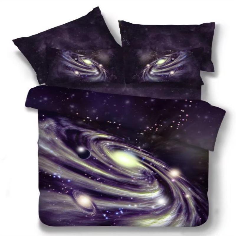 WTEMPO Starry Sky 3d Oil Painting 3/4pcs Bedding Sets Queen Size Bedding Set Comforter Cover