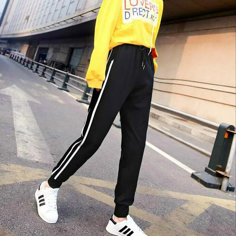 Summer Thin Sports Pants Female Students Large Size Casual Pants The Feet Were Thin and Loose Wild Harem Pants Ladies