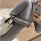Long Coarse Wool Turtleneck Sweater Dress Women  Female Casual Loose Knit Straight Sweater Dress