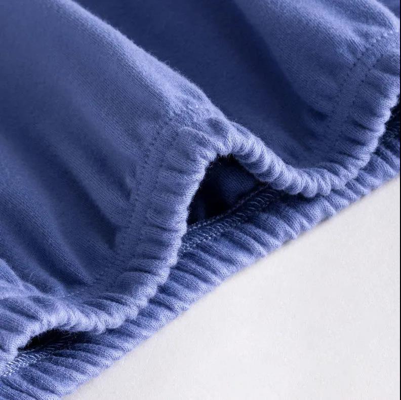 4PCS Pure Cotton Men's Boxer Vertical Panties Loose Large Size Obese Deep-port Four-pointer Middle-aged Adult Leggings