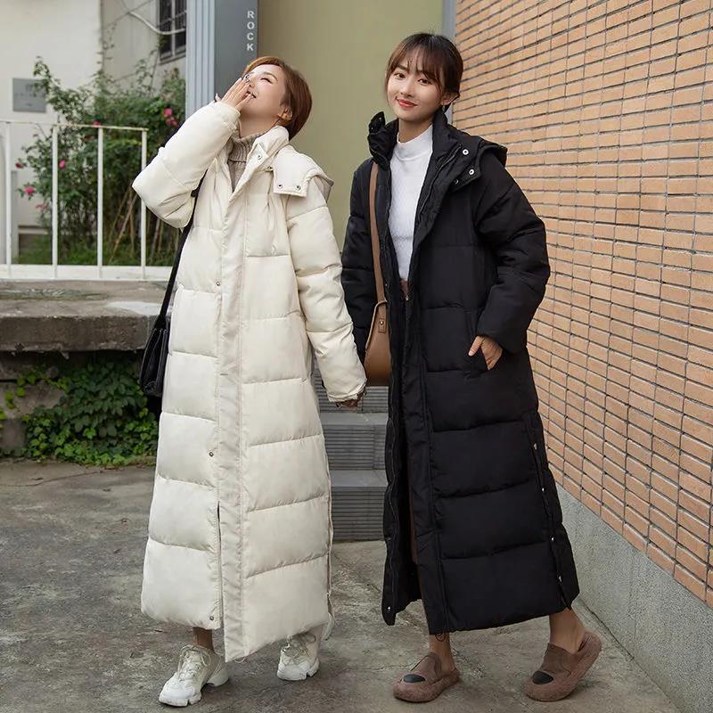 Down Padded Jacket Women's Long Section New Padded Jacket Ins Winter Loose Student Cotton Clothes Jacket