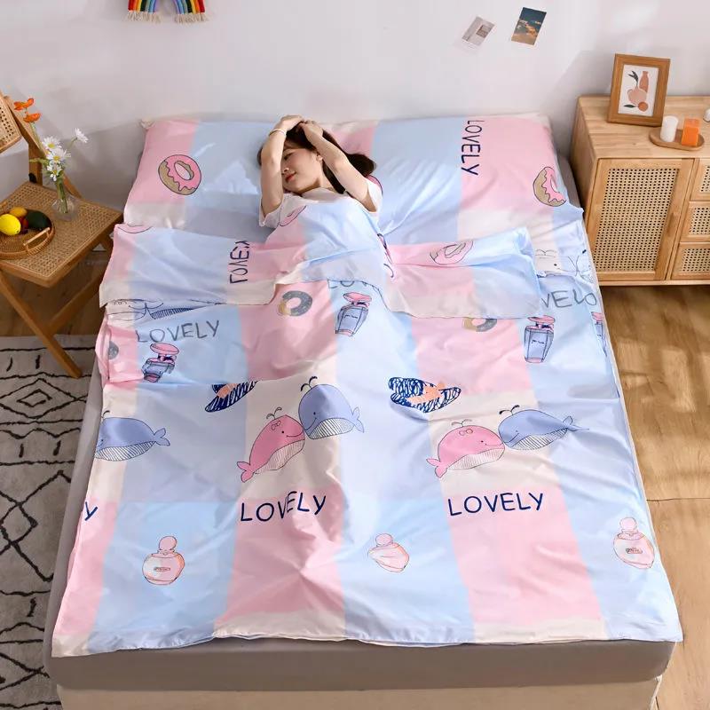 Travel Dirty-friendly Sleeping Bag Hotel Single Double Anti-dirty Sheets Traveling Travel Portable Adult Sleeping Bag