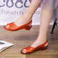 Sandals Summer Crystal Transparent Thick Heel Plastic Wedge Fish Mouth Sandals Women's Indoor and Outdoor Wearable Women's High-heeled Sandals