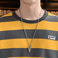 Sweater Men's Autumn Korean Striped Long-sleeved Sweater with A Bottoming Loose and Comfortable Sweatshirt