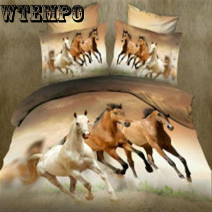 3D Three-dimensional Blue Dolphin Four-piece Sea View Fish Duvet Cover Sheet Twill Animal Double Theme Hotel Bedding