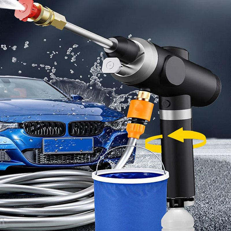 Wireless Electric Car Wash Gun Boutique High Pressure Water Gun Portable Car Wash Machine 13800mAh