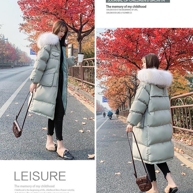 Women's Mid-length Over-the-knee Winter Padded Clothes Fashion Loose Students Thick Bread Clothes