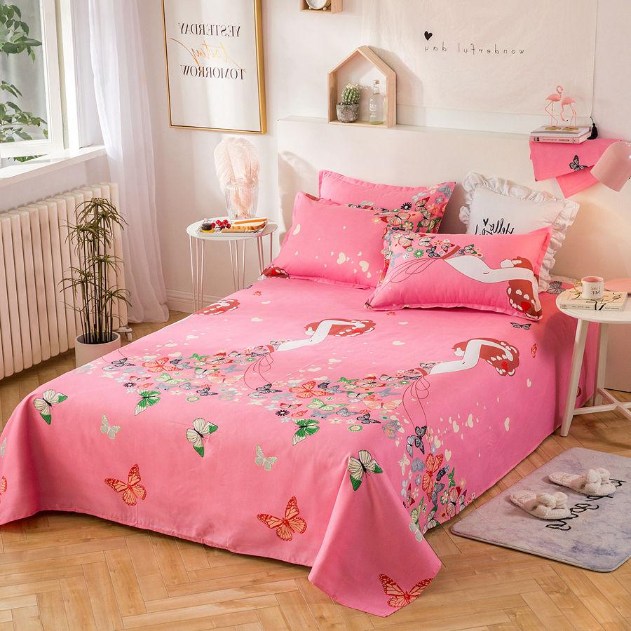 Skin-friendly Bed Sheets Cotton Sweat-absorbent and Breathable Bed Sheets