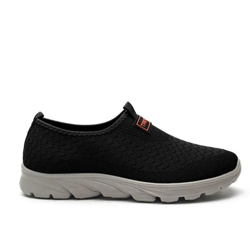 Soft-soled Shoes for The Elderly Men's Walking Shoes Casual Shoes for The Elderly Lightweight Breathable Non-slip Dad Canvas Shoes Mesh Shoes