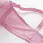 Gathering and Collecting Breasts Thin Bra No Steel Ring Comfortable Soft Fashion Hollow Glossy Breathable Light Simple Bra