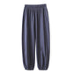 Casual Pants Women's Summer Thin Loose-fitting Sports Pants Nine Points Cotton and Linen Harem Pants Bloomers