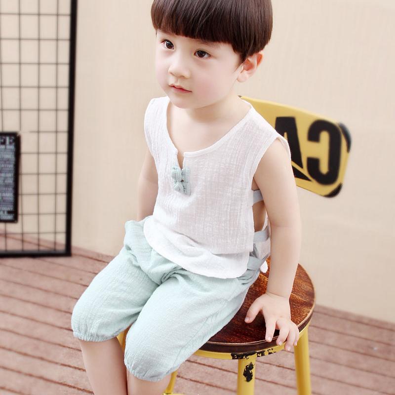 Cotton Baby Sets Leisure Sports Boy Girl Button T-shirt + Shorts Sets Toddler Clothing Baby Boy Girl Clothes