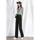 Women's Spring and Autumn Thin Casual Straight-leg Pants High Waist Loose Suit Pants Solid Classic Basic All Match Bottoms