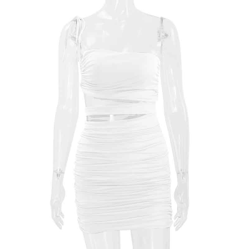Dress Female Summer Fashion Sexy Hollow Bag Hip Sling European and American Style Skirt
