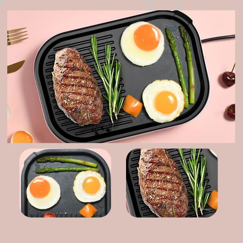 900W Electric Baking Pan Frying and Baking Machine Flat Bottom Frying Pan Kitchen Supplies for Family