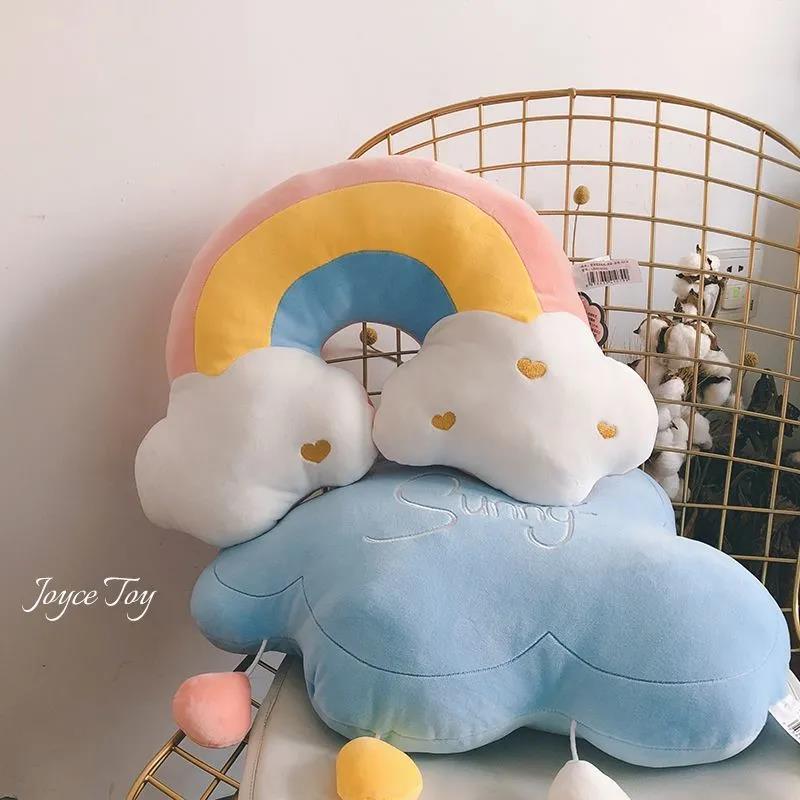 Ins Nordic Style Plush Toy Super Soft Rainbow Pillow Creative Pillow Office Moon Bay Window Birthday Gift