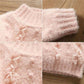 Baby Girl's Plush Thickened Mink Sweater Foreign Style Autumn and Winter Girl's Inner Sweater