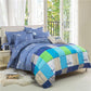 Plaid Duvet Cover Set Bedding Quilt Cover Pillowcases Set