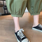 WTEMPO Lantern Pants M-XXXL Cotton Pants Big Pocket Women Spring and Summer Loose Elastic Waist Solid Color Casual Trousers