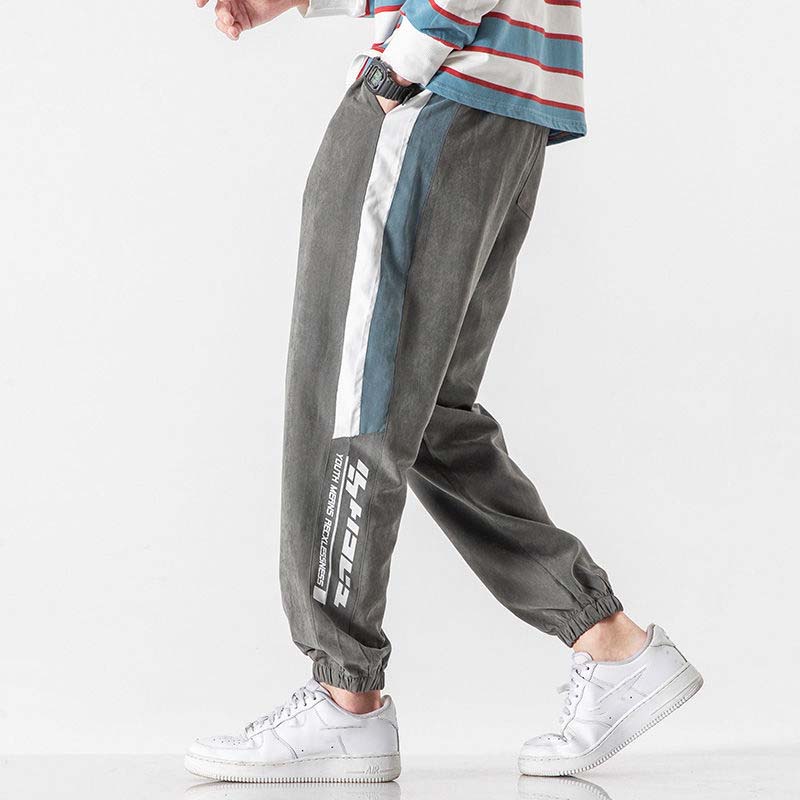 Men's Loose and Versatile Summer Men's Casual Pants Thin Sports Ice Silk Pants