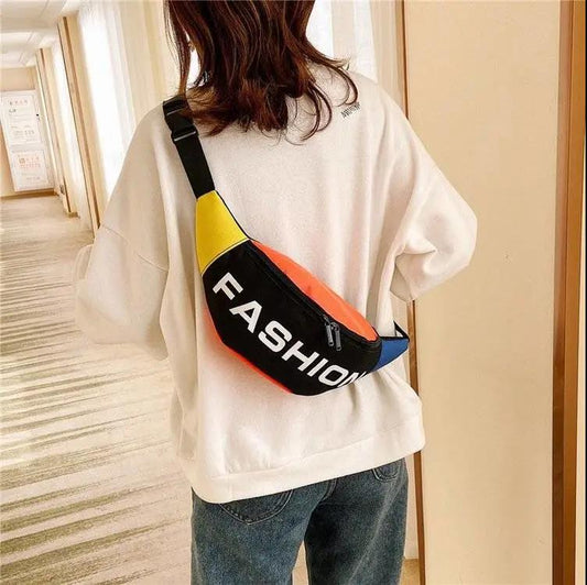 Men's and Women's Waist Bag Multi-functional Leisure Travel Large-capacity One-shoulder Messenger Bag Trend Chest Bag