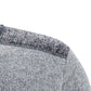 Men's Sweater Stitching Plus Fleece Warm Zipper Sweater Autumn and Winter Coat Loose Cardigan Sweater