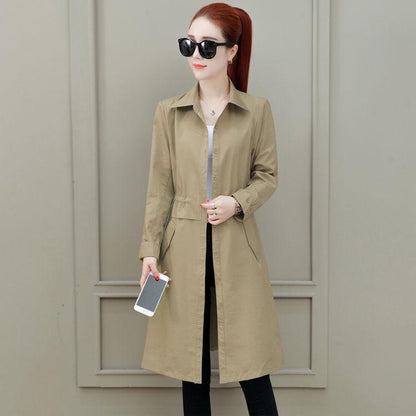Autumn Winter Casual Loose Trench Coat with Sashes Oversize Double  Overcoats Windbreaker Outwear