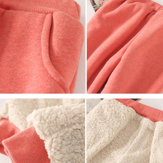 Winter Lamb Velvet Thick Sports Pants Feet Plus Velvet Casual Pants Loose Harem Pants Plus Size Cotton Trousers Trousers Women