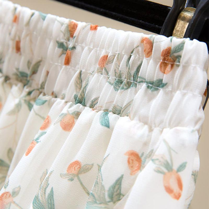 Half-length Skirt Summer Floral Irregular Ruffled Wild A-line Super Fairy Cake Skirt Female Layered Irregular Skirt Fabric Light and Breathable