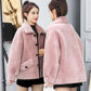 Lamb Plush Jacket Autumn and Winter Women's Fur One Thick Warm Jacket Women Loose Short Top