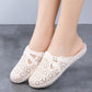 Female Solid Color Large Size Hollow Home Indoor Slippers Women's Non Slip Breathable Beach Casual Sandals