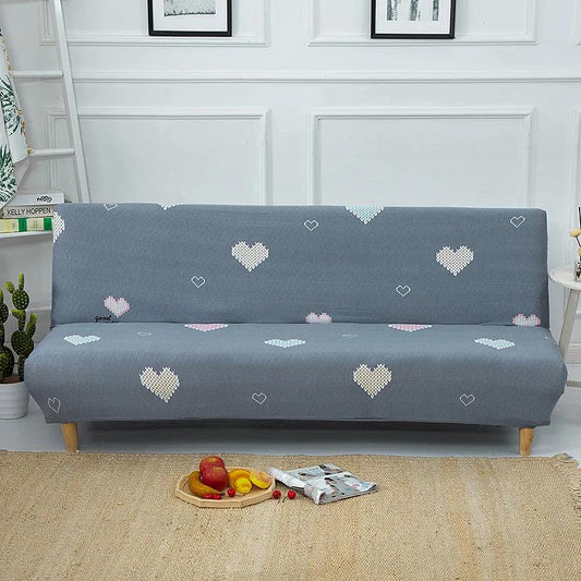 Armrestless Sofa Bed Cover All-Inclusive Simple Folding Universal Fabric Anti-Slip Full Cover Sofa Cover