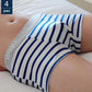 4 Pieces of Men's Underwear Boxer Shorts Youth Underwear Striped Boys Fashion Sexy Plus Size Striped panties