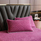 Quilted Quilted Thickened Milk Velvet Pillowcase for Autumn and Winter Warmth for Two People Single Pillowcase