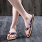 Women Shoes Summer Bohemia Floral Beach Sandals Wedge Platform Thongs Slippers Flip Flops for Women Platform Slippers