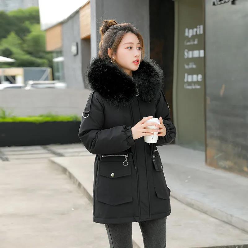 Winter Down Padded Jacket Women's Mid-length Padded Jacket Women's Overcoming Loose Padded Padded Jacket