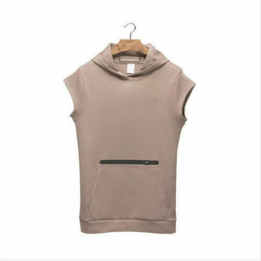 Spring Pullover Hoodie Muscle Brothers Loose Multi-pocket Running Training Sports Workout Clothes