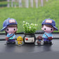 Cartoon Doll Decoration Set Car Center Console Decoration Creative Car Interior