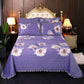 3pcs/set Thick Velvet Bed Sheet Set  Winter Double-sided Short Velvet Blanket Pillowcases Three-piece Set