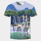 3D Landscape Print T-shirt Summer Men Personality Pullover Fashion Trend Half Sleeve Tees Casual and Comfortable Shirt