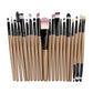 20 Pcs Tools Make-up Toiletry Kit Make Up Brushes Sets