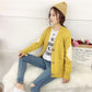Spring  Autumn V-neck Cardigan Sweater Women Short Knit Small Coat Loose Casual Fashion Students All-match