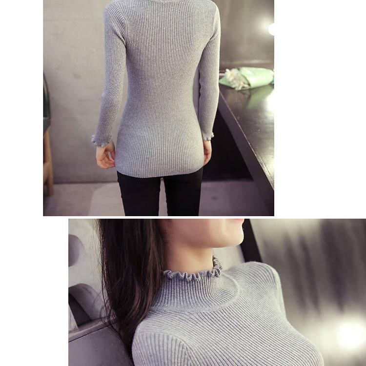 Turtleneck Sweater Women's Bottoming Shirt Women Winter Slim Long-sleeved Pullover Sweater