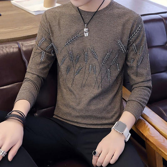 Men's Sweaters Plus Velvet Thickening Autumn Men's Long-sleeved Men's Trend Loose Sweatshirts