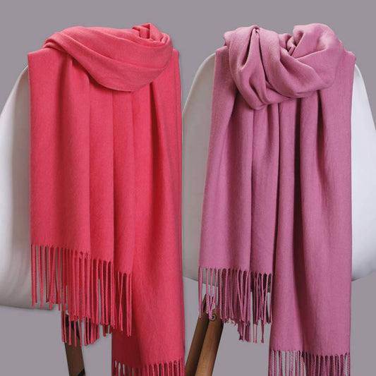 Women Scarf Cashmere Scarves Ladies Shawl Wrap Autumn Winter Pashmina Unisex Female Hijab Headband