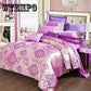 4pcs Luxury Jacquard Bedding Set Queen King Size Bed Linen Quilt Cover 100% Polyester Duvet Cover